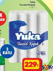 YUKA TUVALET KAĞIDI 40'LI fiyat ve kampanya bilgisi